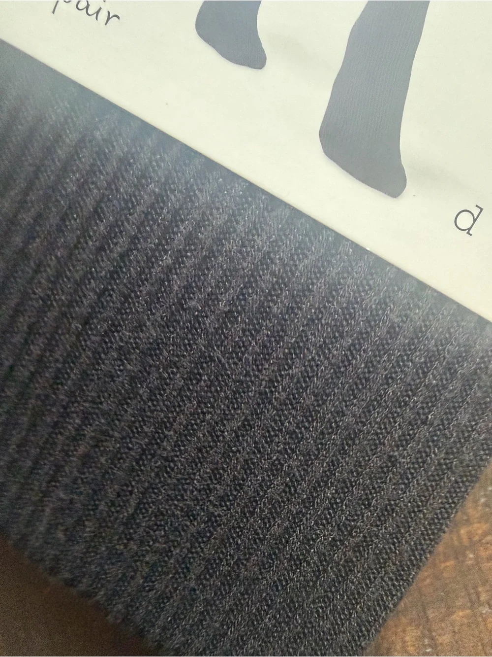 2 pairs! a new day Black Ribbed Sweater Tights